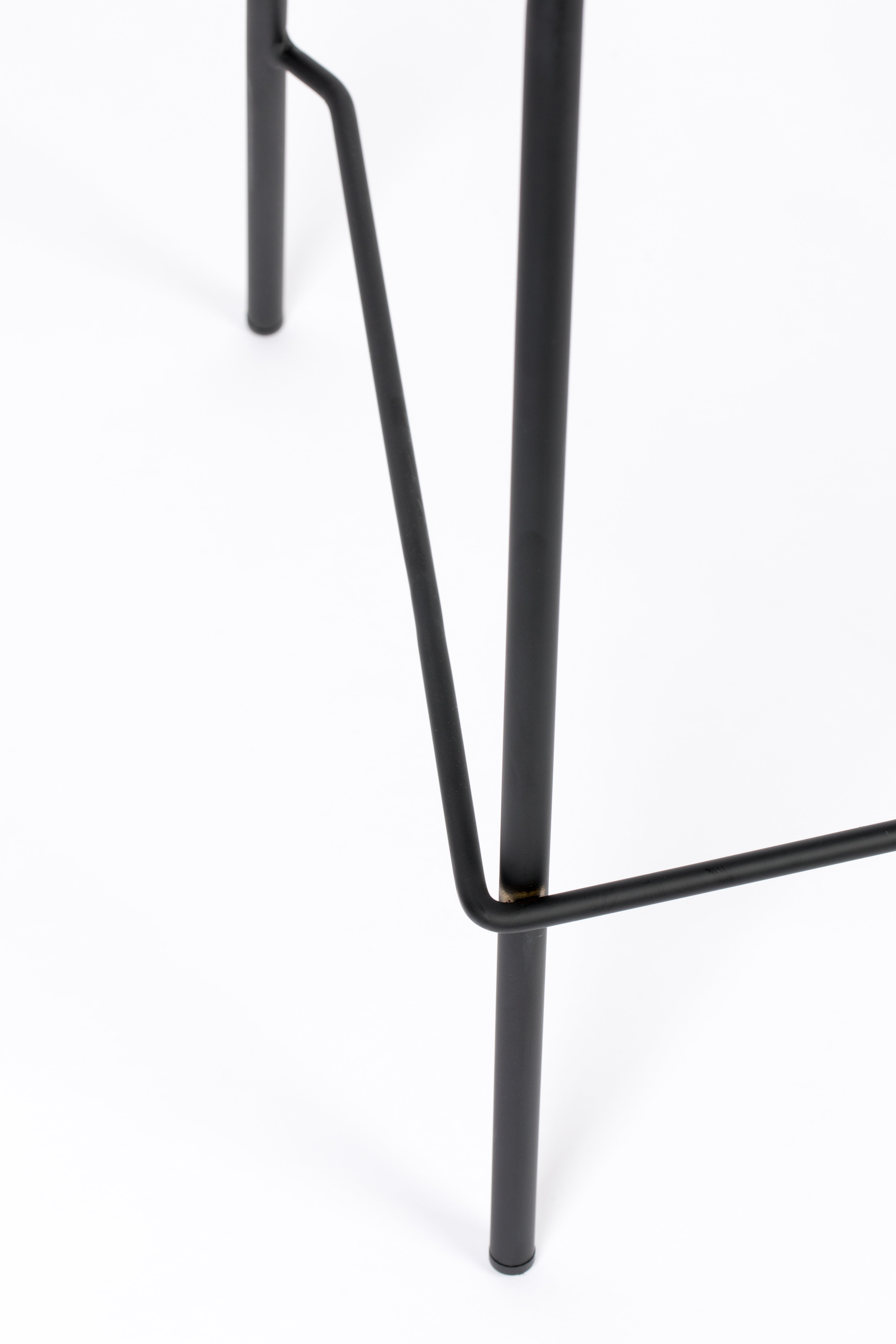 Counter Stool Jolien Black/Dark Grey